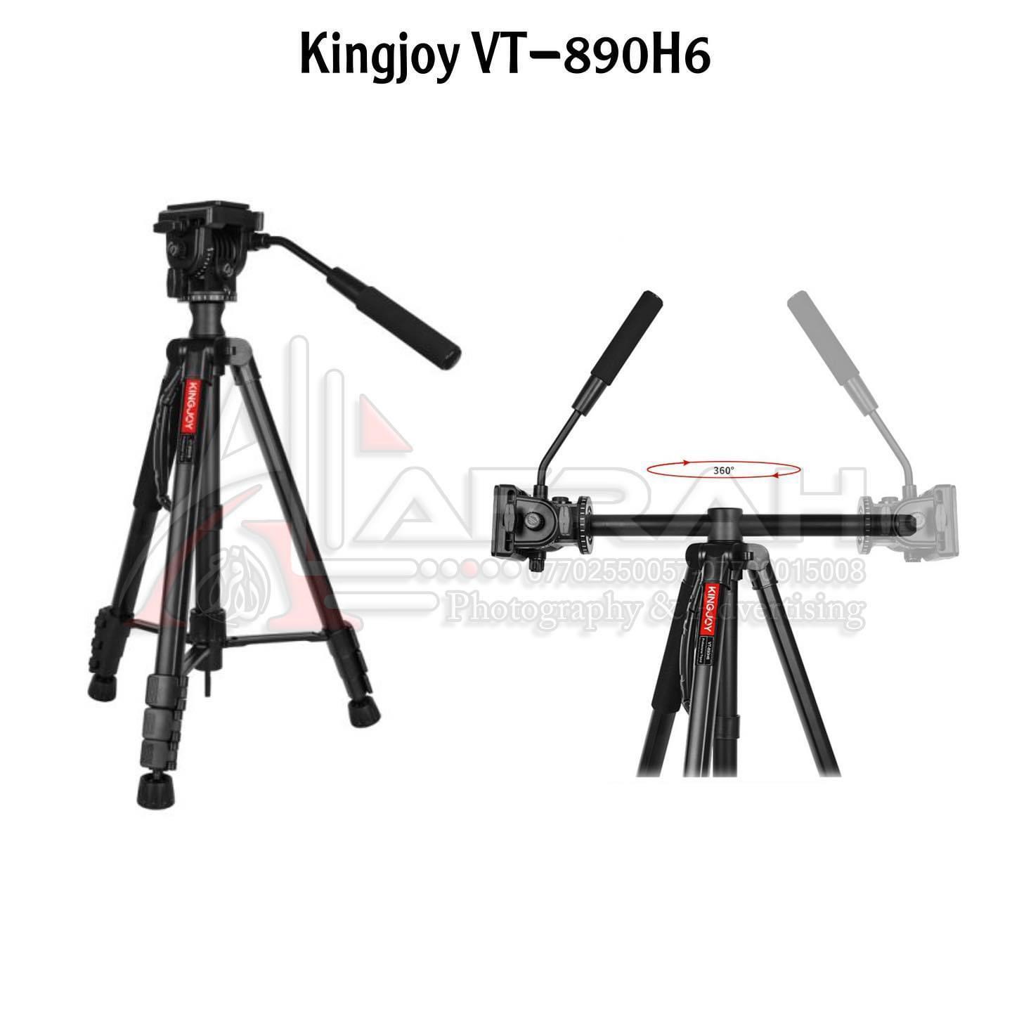 ترايبود الكاميرات الاحترافي KINGJOY VT-890H6